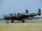 Beautifully restored North American B-25 Mitchell bomber.