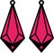 Beautigul Earrings petal  shape Earrings template svg vector cutfile for cricut and silhouette