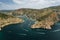 Beautuful aerial view of Balaklava Bay view in Sevastopol, Crimea