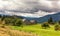 Beautuful landscape near Yasinya village. Carpathian mountains.