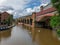 Beautuful view of rennovated Castlefield district in Manchester, UK