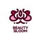 beauty bloom nature logo concept design illustration
