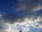 Beauty of blue sky background with shades of clouds