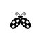 Beauty bug vector illustration icon