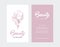 Beauty Business Card with Girly Logo