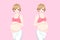 Beauty cartoon pregnant women