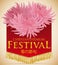 Beauty Chrysanthemum Flowers for Double Ninth Festival, Vector Illustration