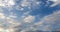Beauty cloud against a blue sky background. Clouds sky. Blue sky with cloudy weather, nature cloud. White clouds, blue sky and sun