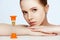 Beauty concept rejuvenation, renewal, skin care, skin problems w