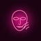 Beauty, cosmetic skin, ultra icon. Elements of anti agies in neon style icons. Simple icon for websites, web design, mobile app,