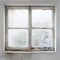 The Beauty Of Decay: A Captivating Window In A Snowy Landscape
