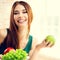 Beauty and dieting. Weight lossing, by healthy eating.