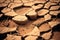 The Beauty of Drought: A Close-Up View of Dry Mud. Generative Ai