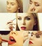 Beauty and fashion, makeup and visage, step by step lesson