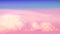 beauty fluffy clouds on sky soft pink sweet pastel with. multi color rainbow image. abstract fantasy growing sweet light
