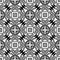 BEAUTY FULL BLACK FLORAL seamless pattern with WHITE background.