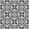 Beauty full seamless geometric  pattern flower with white back grounds.