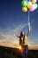 Beauty girl with balloon