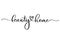 Beauty home. Concept inscription typography design logo