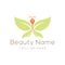 Beauty leaf butterfly logo and icon design