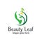 Beauty leaf logo design for natural beauty salon,cosmetics,modern vector template
