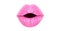 Beauty lips, beautiful lip, bright pink lipstick. Close up, macro, beautiful mouth, sensual makeup Isolated pink lips