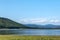 Beauty look toward picturesque Rabisha lake and mountain over Magura cave