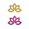 beauty lotus flower vector icon