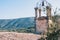 Beauty of the Luberon from the top of the terrace in the village of Lacoste