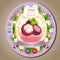 Beauty mask mangosteen label sticker