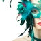 Beauty model woman wearing venetian masquerade carnival mask