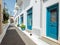 Beauty narrow alley at kythira