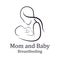 Beauty Nurse Lactating Mom Baby, Mommy Mother breastfeeding Lactation logo illustration