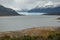 Beauty of Patagonia, with majestic landscape featuring the Perito Moreno Glaciar blanketed in snow