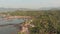 Beauty Pathem beach aerial view landscape, Goa state in India.