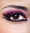 Beauty purple make-up