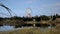 The beauty of the reservoirs of Israel. Lake in Rishon Lyceon.