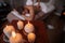 Beauty salon with candles and woman in background