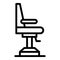 Beauty salon chair icon outline vector. Barbershop equipment