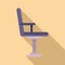 Beauty salon seat icon flat vector. Glamour person