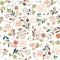 Beauty seamless floral pattern