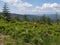 Beauty Silesian Beskids landscapes range near Salmopol pass in Poland