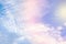 beauty soft abstract pastel gradient with fluffy clouds on sky. multi color rainbow image. magic colorful green yellow pink and b