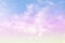 beauty soft abstract pastel gradient with fluffy clouds on sky. multi color rainbow image. magic colorful green yellow pink and b
