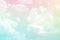 Beauty soft abstract pastel gradient with fluffy clouds on sky. multi color rainbow image. magic colorful pink green pink and yell