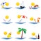 Beauty summer icon vector illustration