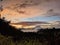 Beauty Sunset Sinabung mountain