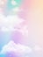 Beauty sweet vertical pastel orange purple  colorful with fluffy clouds on sky. multi color rainbow image. abstract fantasy