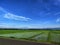 The beauty of the view of rice fields in the Indonesian hometown