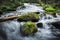 Beauty waterfall on mountain